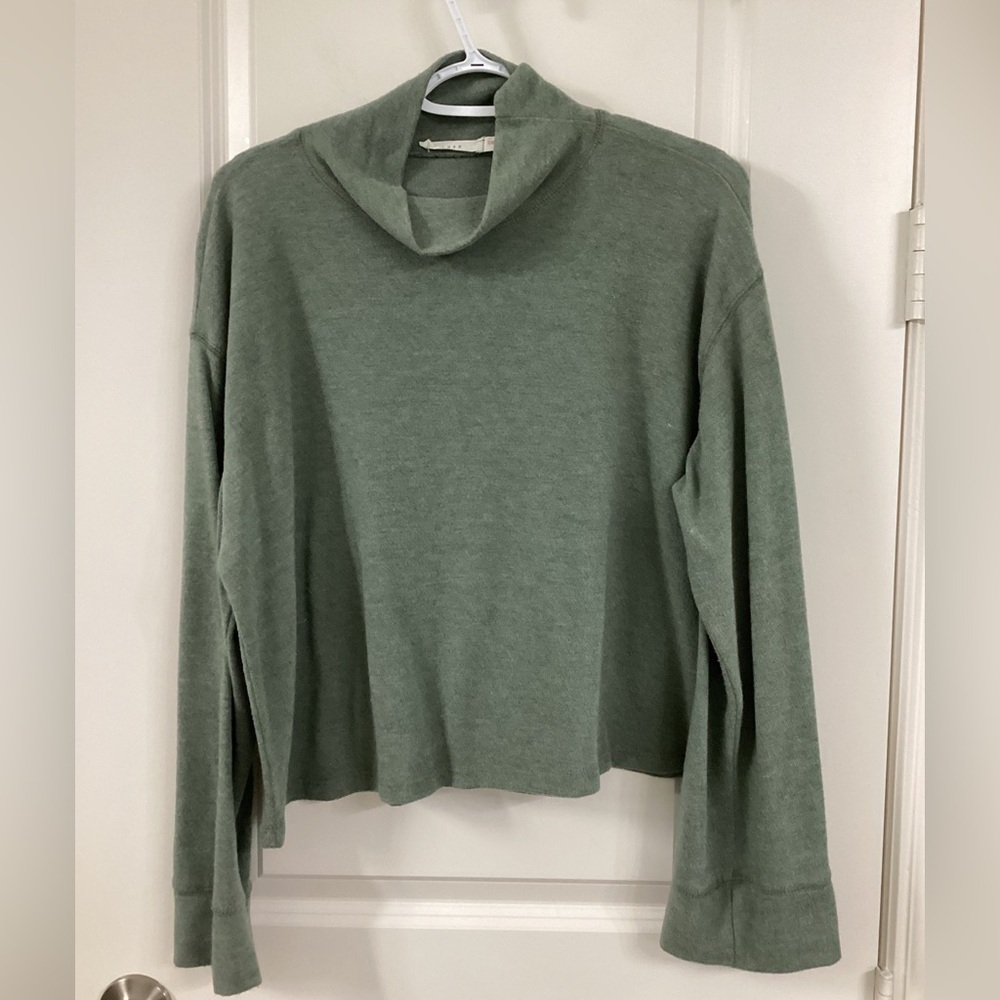 Lush Sage Cowl Neck Sweater